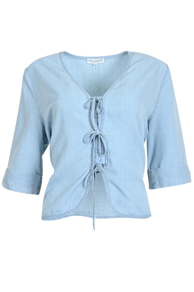 NANCE BLOUSE SU25 20 304 LIGHT BLUE